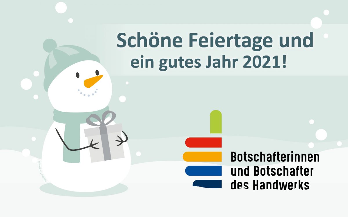 18.12.2020, Wir verabschieden uns in die Betriebsferien, Düsseldorf

Wir wünschen schöne Feiertage und einen guten Start ins Jahr 2021!