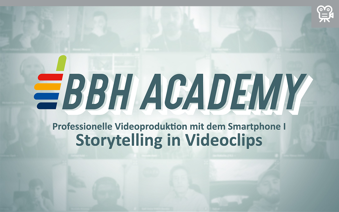 03.05.2021, BBH Academy: Storytelling in Videoclips, Düsseldorf

Im zweiten Online-Seminar der BBH Academy wurde das Thema 